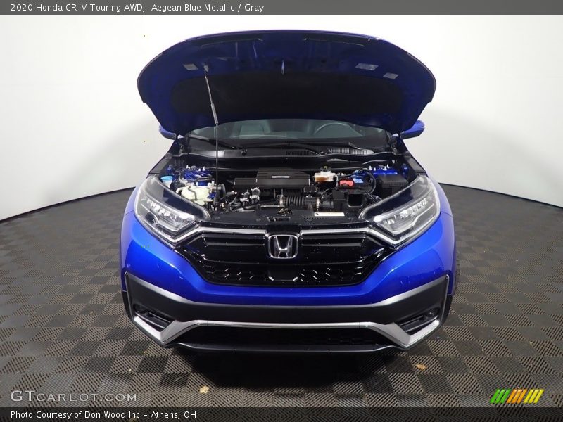 Aegean Blue Metallic / Gray 2020 Honda CR-V Touring AWD
