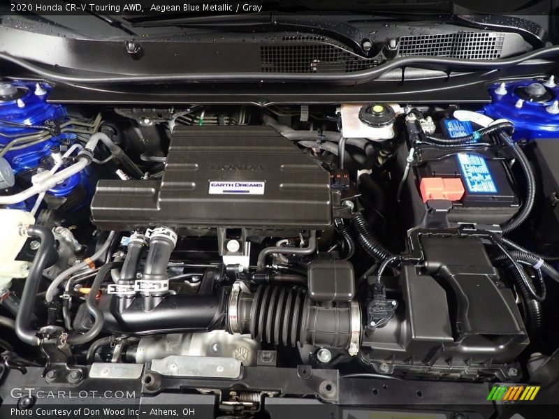 Aegean Blue Metallic / Gray 2020 Honda CR-V Touring AWD