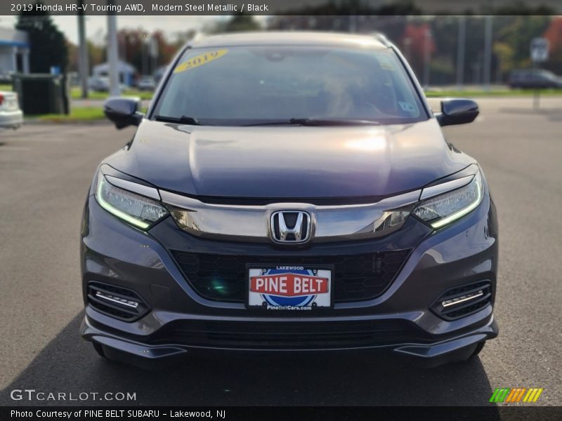 Modern Steel Metallic / Black 2019 Honda HR-V Touring AWD