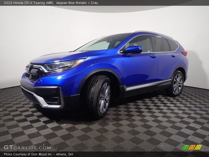 Aegean Blue Metallic / Gray 2020 Honda CR-V Touring AWD