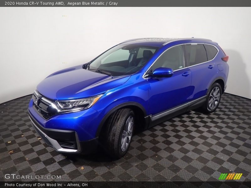 Aegean Blue Metallic / Gray 2020 Honda CR-V Touring AWD