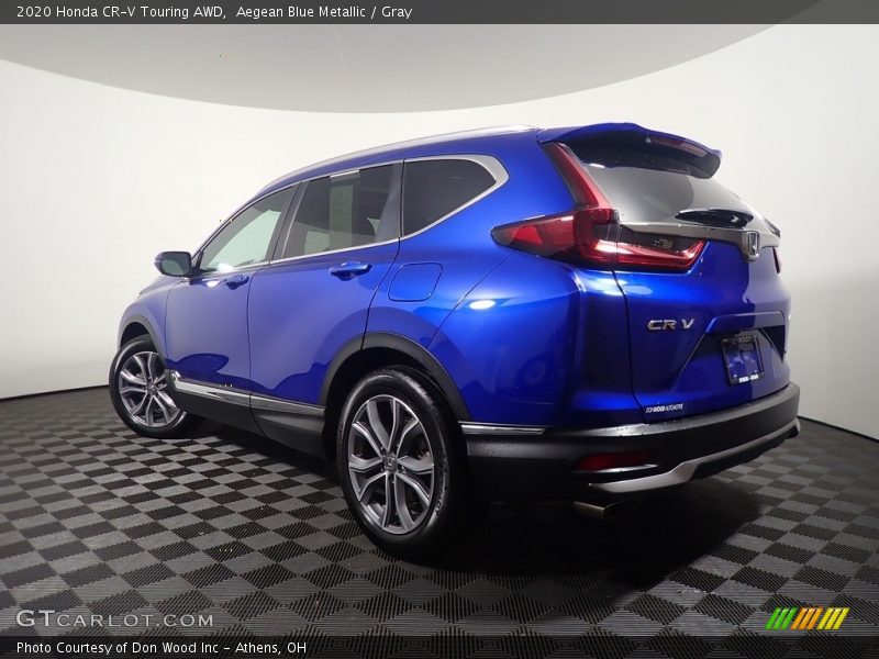 Aegean Blue Metallic / Gray 2020 Honda CR-V Touring AWD