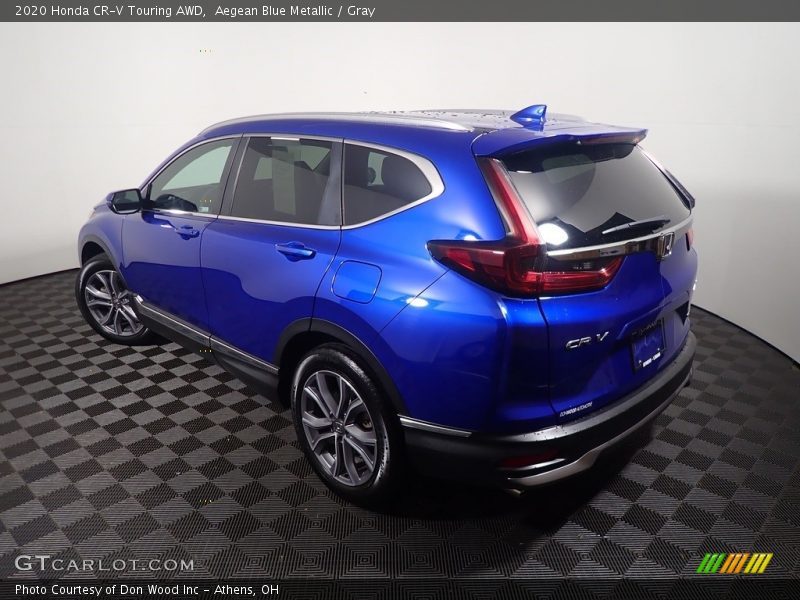 Aegean Blue Metallic / Gray 2020 Honda CR-V Touring AWD