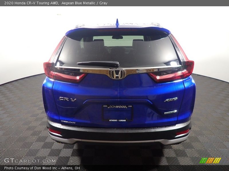 Aegean Blue Metallic / Gray 2020 Honda CR-V Touring AWD