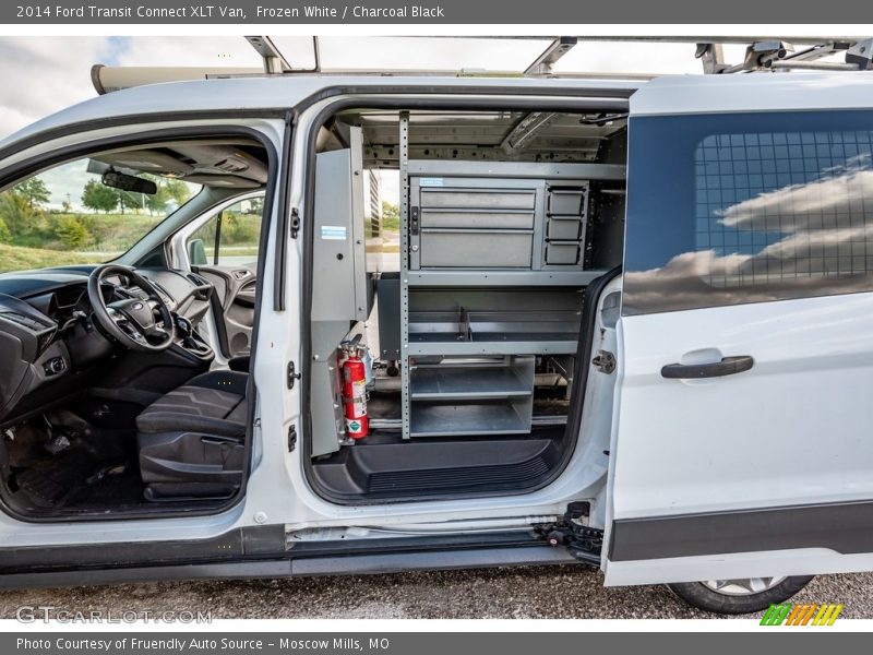 Frozen White / Charcoal Black 2014 Ford Transit Connect XLT Van