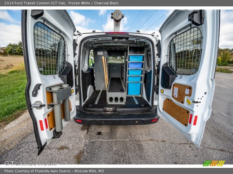 Frozen White / Charcoal Black 2014 Ford Transit Connect XLT Van