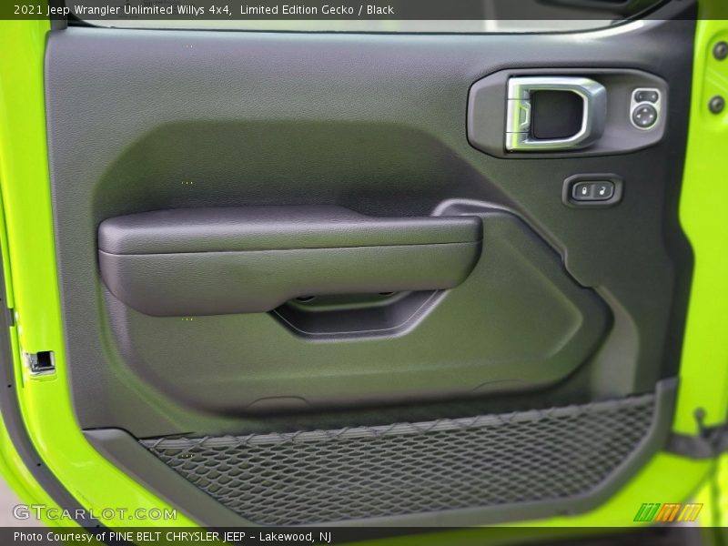 Door Panel of 2021 Wrangler Unlimited Willys 4x4