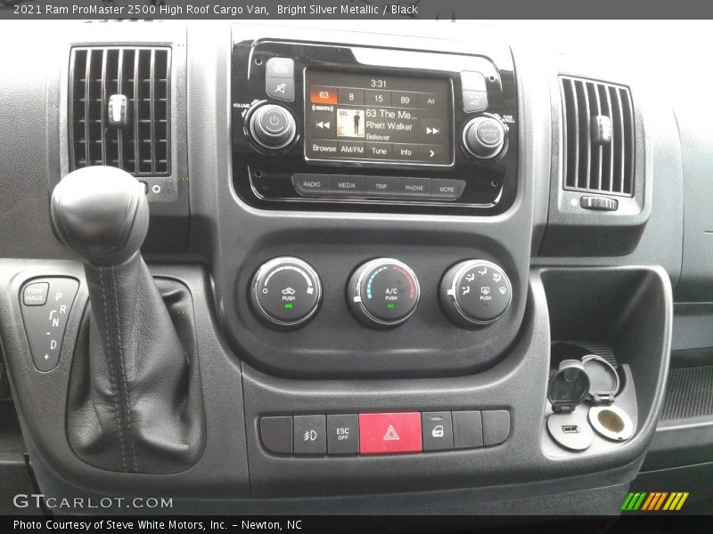 Controls of 2021 ProMaster 2500 High Roof Cargo Van