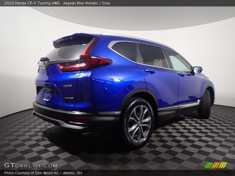 Aegean Blue Metallic / Gray 2020 Honda CR-V Touring AWD
