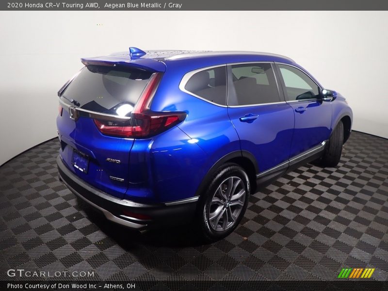 Aegean Blue Metallic / Gray 2020 Honda CR-V Touring AWD