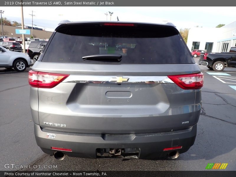 Satin Steel Metallic / Jet Black 2019 Chevrolet Traverse LS AWD