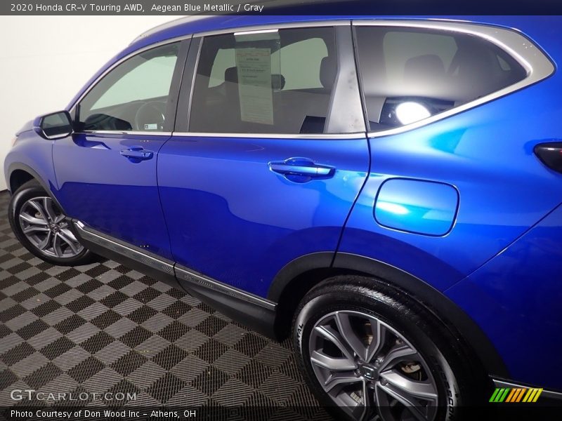 Aegean Blue Metallic / Gray 2020 Honda CR-V Touring AWD