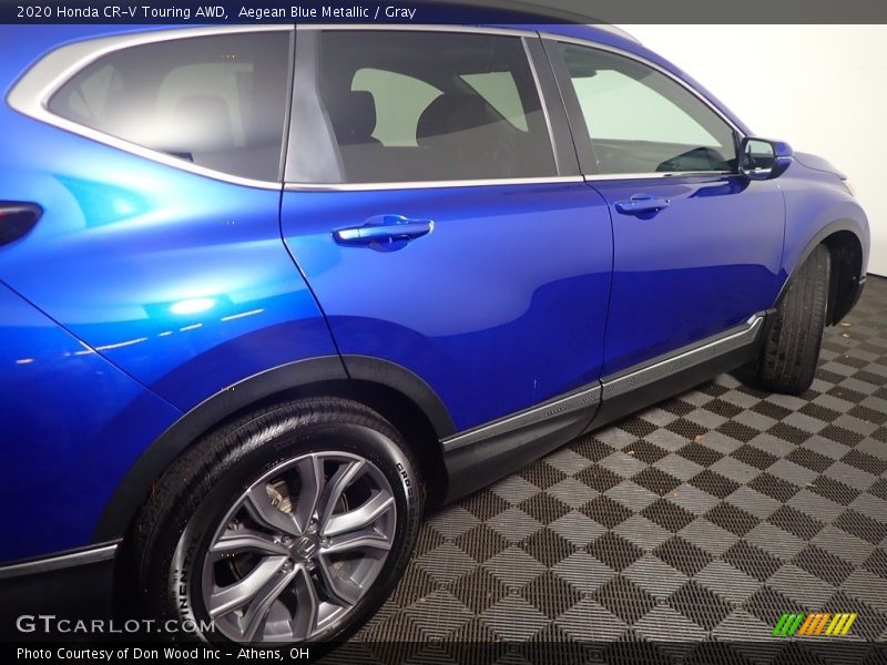 Aegean Blue Metallic / Gray 2020 Honda CR-V Touring AWD