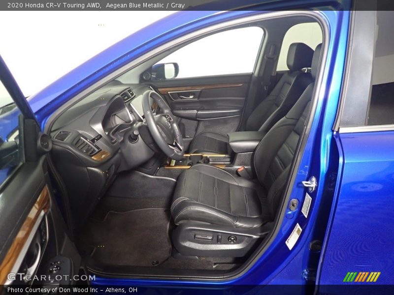 Aegean Blue Metallic / Gray 2020 Honda CR-V Touring AWD