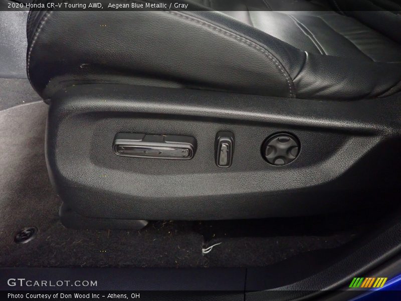 Aegean Blue Metallic / Gray 2020 Honda CR-V Touring AWD