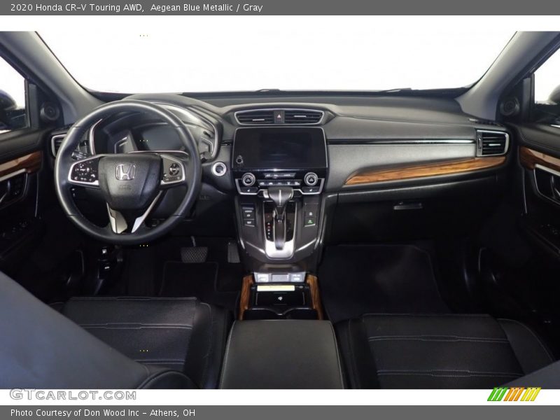 Aegean Blue Metallic / Gray 2020 Honda CR-V Touring AWD