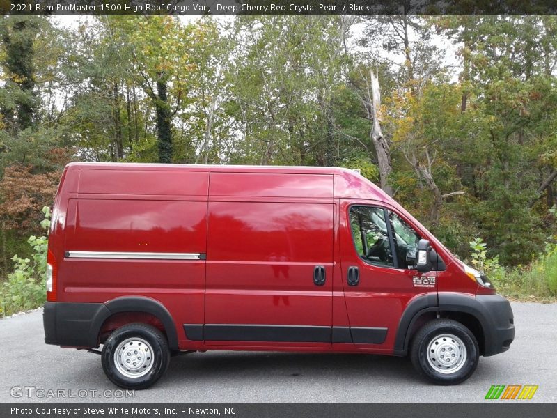  2021 ProMaster 1500 High Roof Cargo Van Deep Cherry Red Crystal Pearl