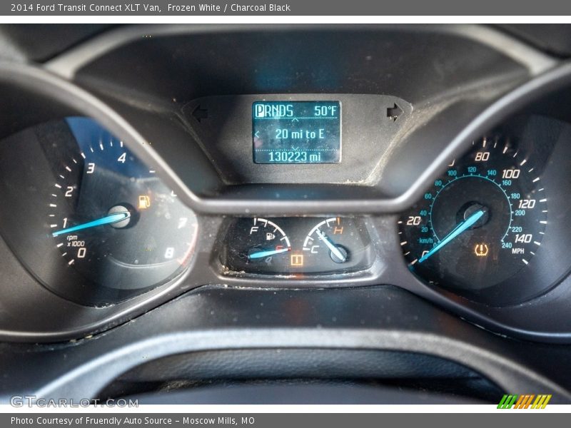 Frozen White / Charcoal Black 2014 Ford Transit Connect XLT Van
