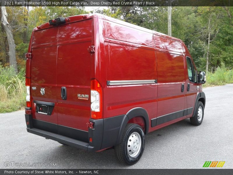Deep Cherry Red Crystal Pearl / Black 2021 Ram ProMaster 1500 High Roof Cargo Van