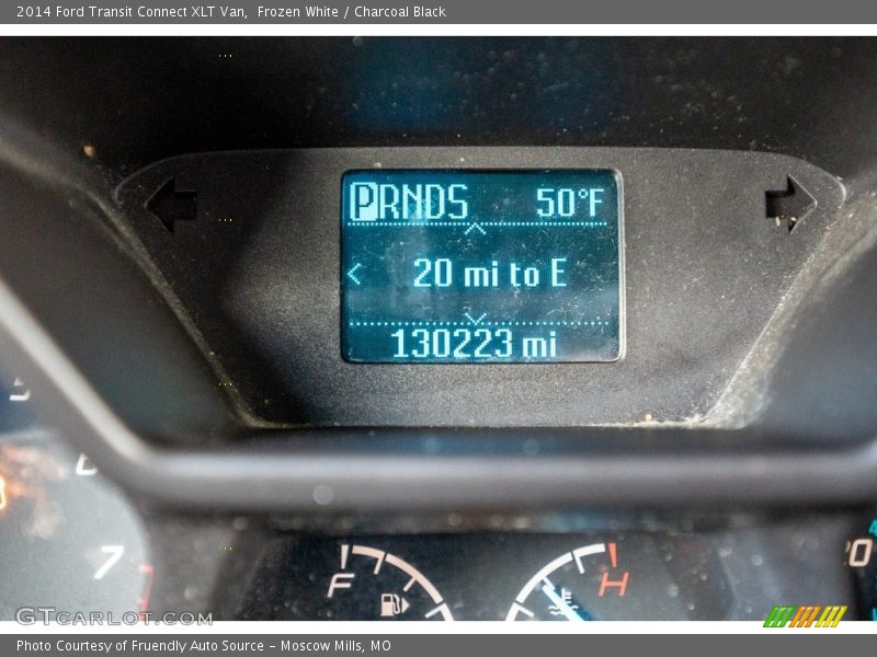 Frozen White / Charcoal Black 2014 Ford Transit Connect XLT Van