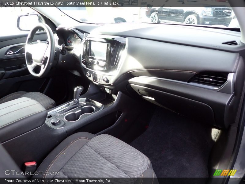 Satin Steel Metallic / Jet Black 2019 Chevrolet Traverse LS AWD