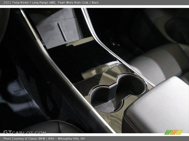 Pearl White Multi-Coat / Black 2021 Tesla Model Y Long Range AWD