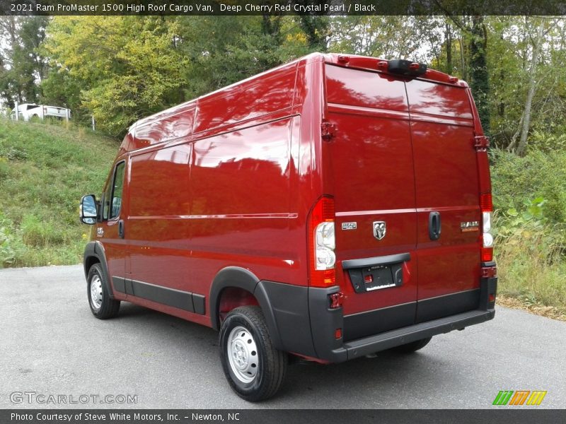 Deep Cherry Red Crystal Pearl / Black 2021 Ram ProMaster 1500 High Roof Cargo Van