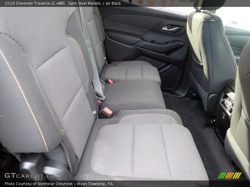 Satin Steel Metallic / Jet Black 2019 Chevrolet Traverse LS AWD