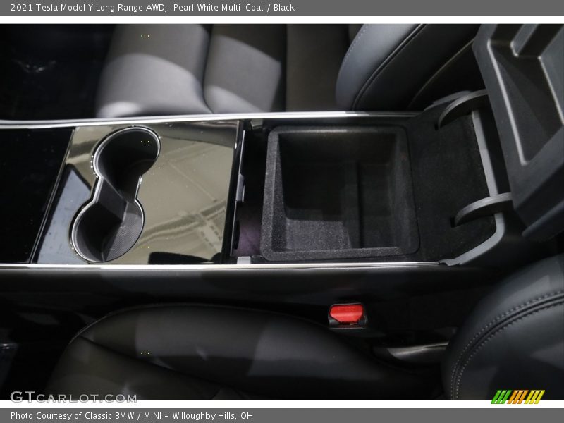Pearl White Multi-Coat / Black 2021 Tesla Model Y Long Range AWD