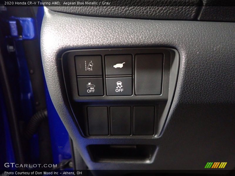 Aegean Blue Metallic / Gray 2020 Honda CR-V Touring AWD