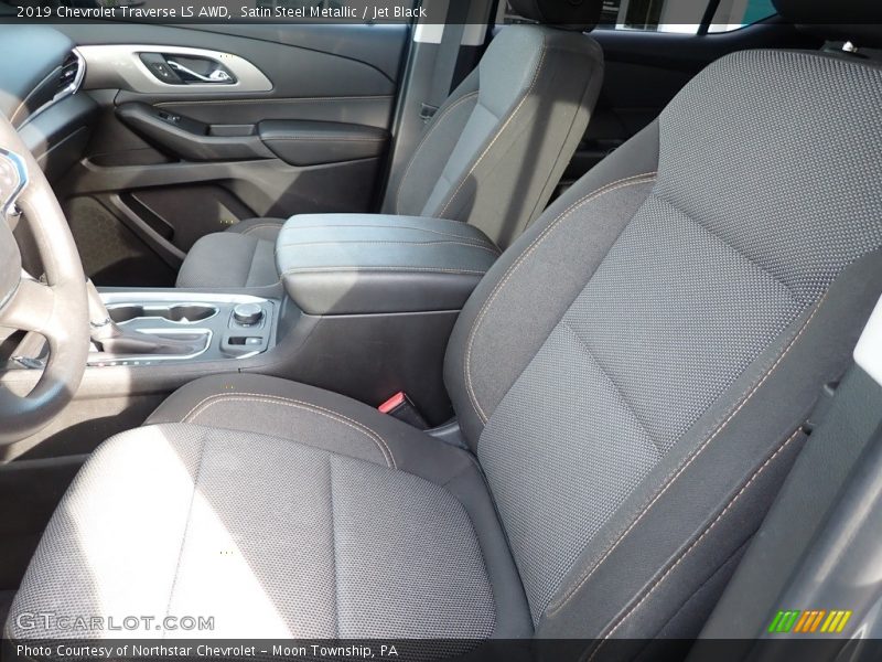 Satin Steel Metallic / Jet Black 2019 Chevrolet Traverse LS AWD
