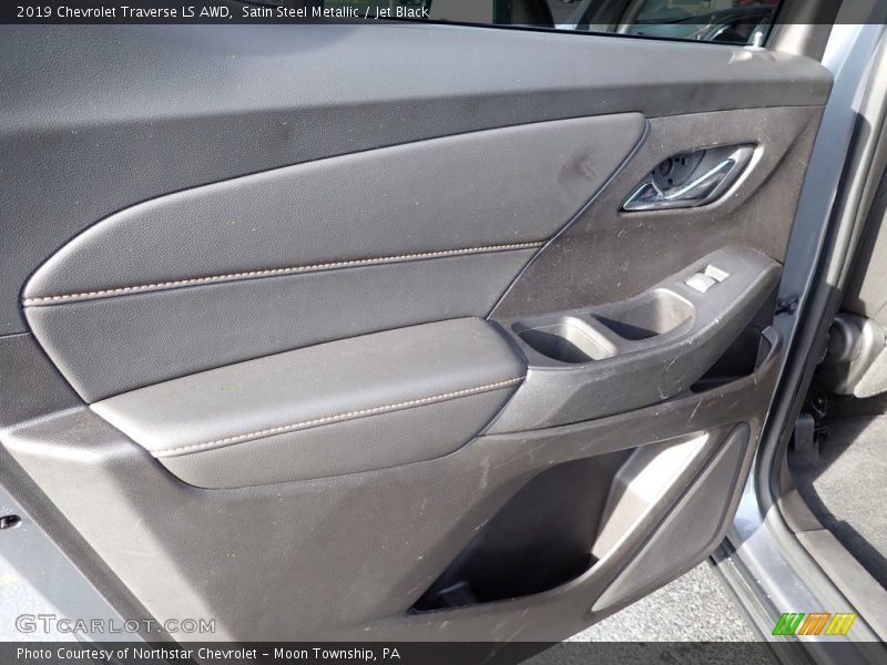 Satin Steel Metallic / Jet Black 2019 Chevrolet Traverse LS AWD