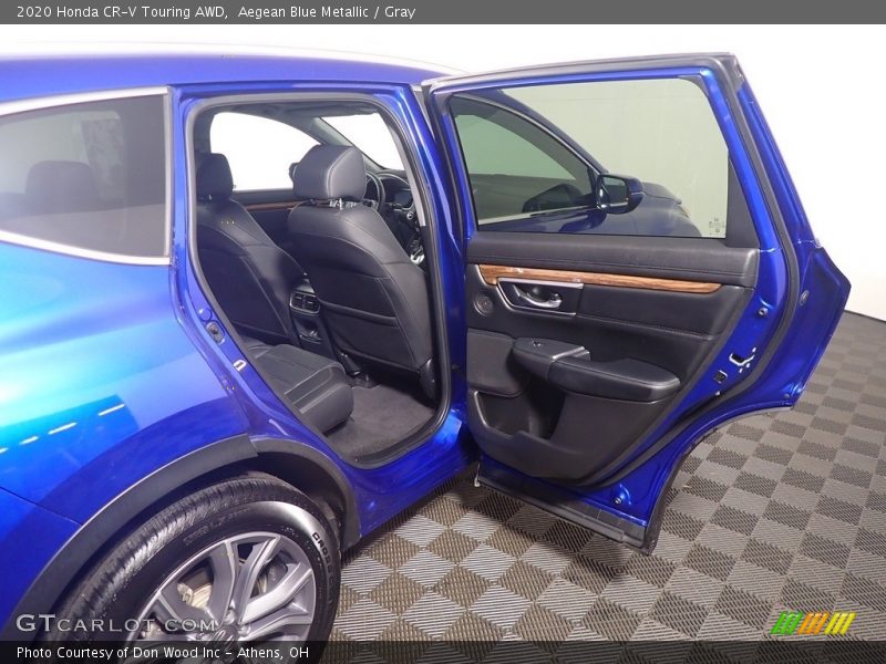 Aegean Blue Metallic / Gray 2020 Honda CR-V Touring AWD