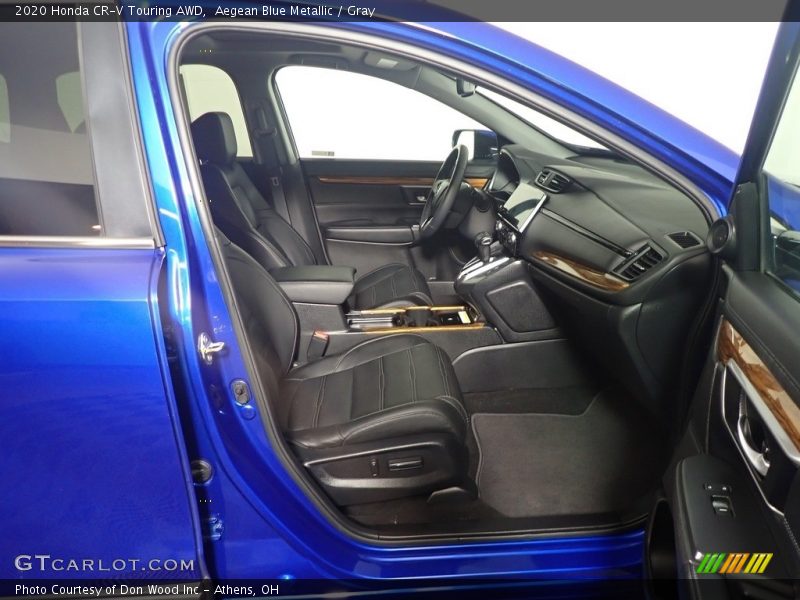 Aegean Blue Metallic / Gray 2020 Honda CR-V Touring AWD