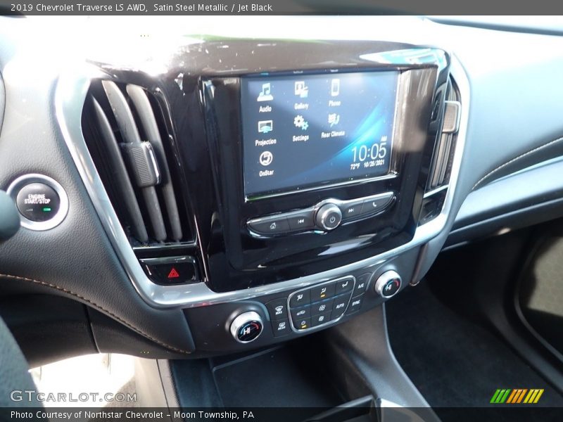 Satin Steel Metallic / Jet Black 2019 Chevrolet Traverse LS AWD