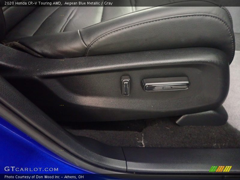 Aegean Blue Metallic / Gray 2020 Honda CR-V Touring AWD