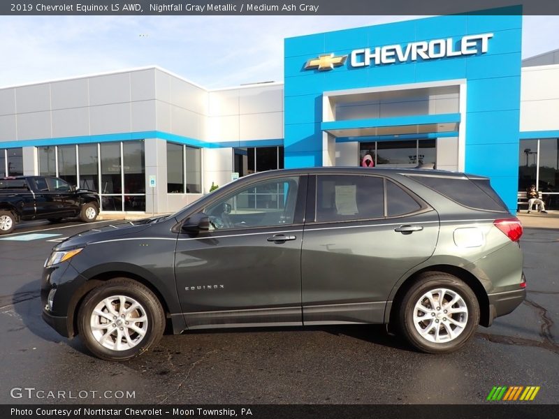 Nightfall Gray Metallic / Medium Ash Gray 2019 Chevrolet Equinox LS AWD