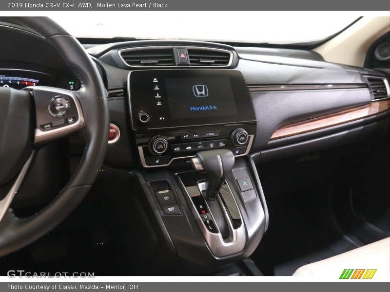 Molten Lava Pearl / Black 2019 Honda CR-V EX-L AWD