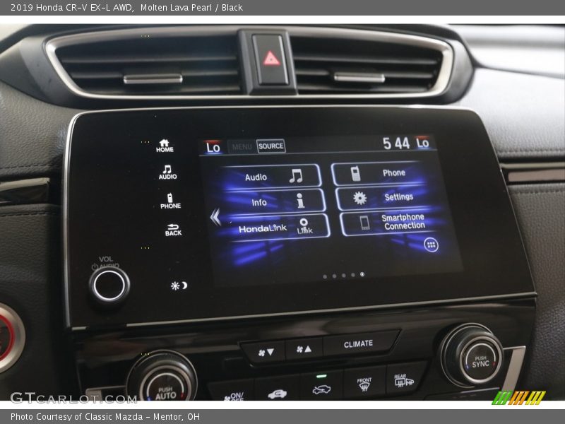 Molten Lava Pearl / Black 2019 Honda CR-V EX-L AWD