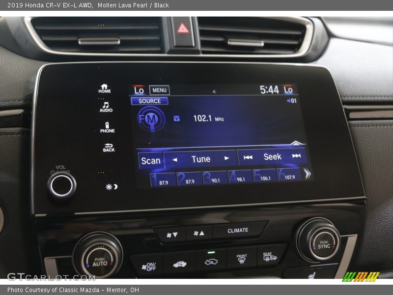 Molten Lava Pearl / Black 2019 Honda CR-V EX-L AWD