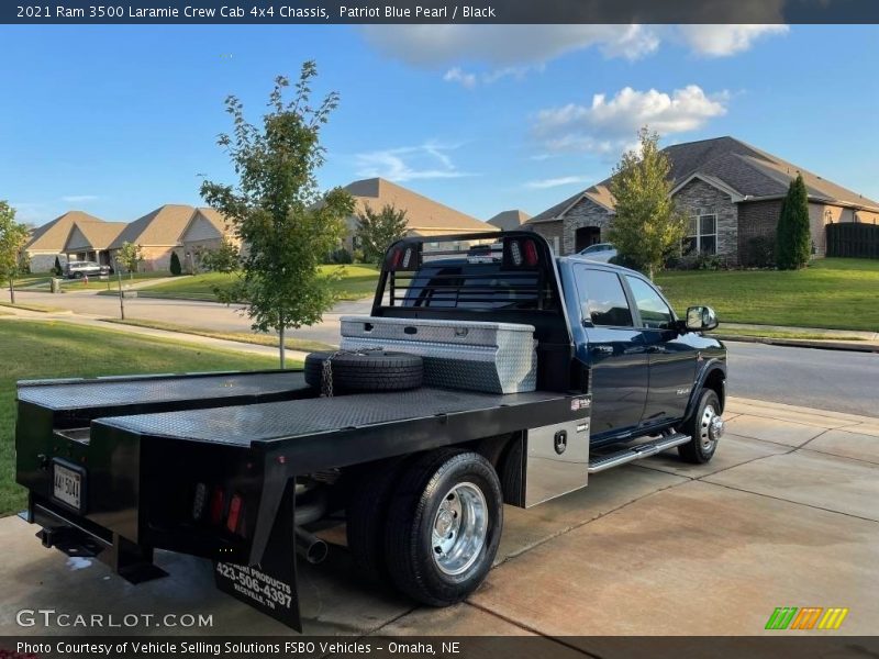 Patriot Blue Pearl / Black 2021 Ram 3500 Laramie Crew Cab 4x4 Chassis