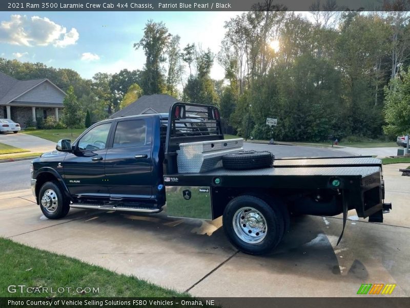 Patriot Blue Pearl / Black 2021 Ram 3500 Laramie Crew Cab 4x4 Chassis