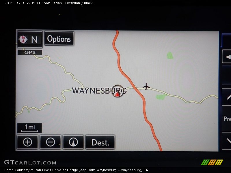Navigation of 2015 GS 350 F Sport Sedan