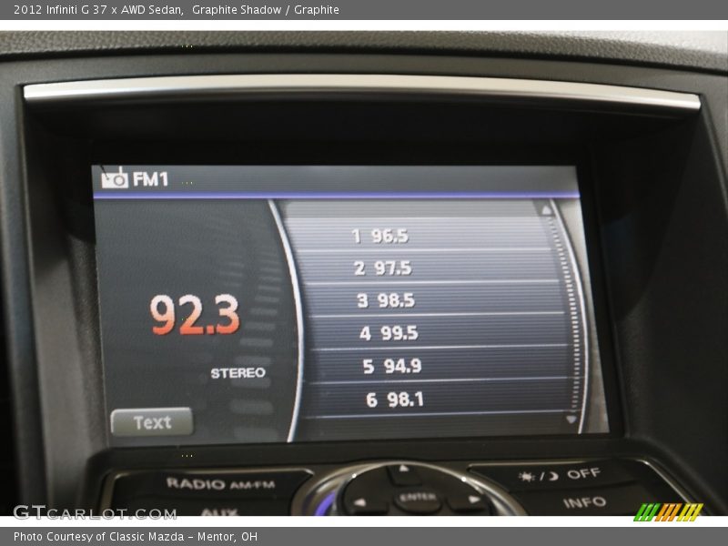 Graphite Shadow / Graphite 2012 Infiniti G 37 x AWD Sedan