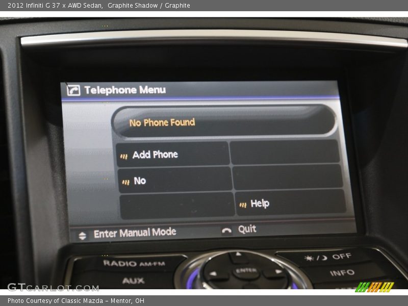 Graphite Shadow / Graphite 2012 Infiniti G 37 x AWD Sedan