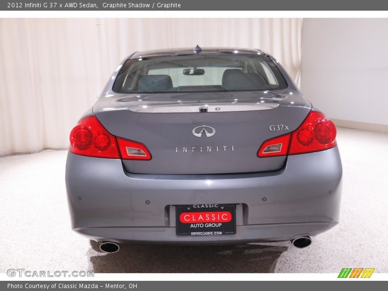 Graphite Shadow / Graphite 2012 Infiniti G 37 x AWD Sedan