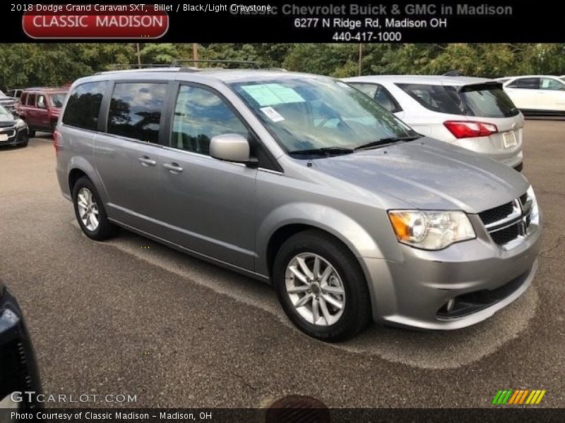 Billet / Black/Light Graystone 2018 Dodge Grand Caravan SXT