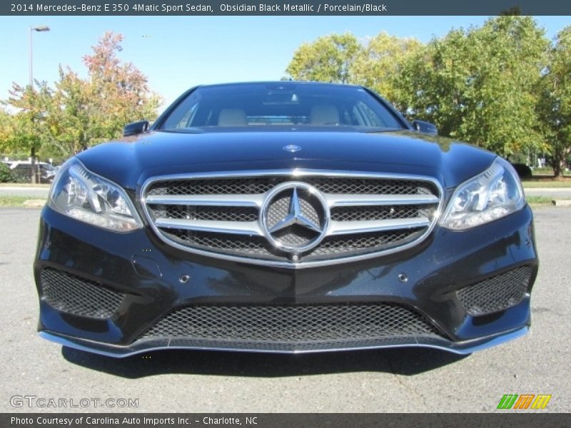 Obsidian Black Metallic / Porcelain/Black 2014 Mercedes-Benz E 350 4Matic Sport Sedan