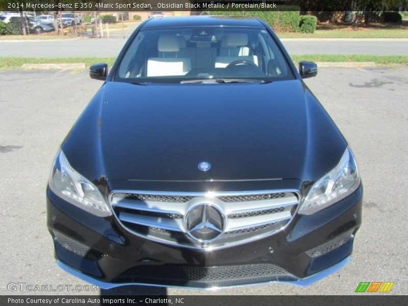 Obsidian Black Metallic / Porcelain/Black 2014 Mercedes-Benz E 350 4Matic Sport Sedan