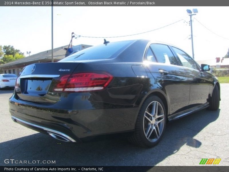 Obsidian Black Metallic / Porcelain/Black 2014 Mercedes-Benz E 350 4Matic Sport Sedan